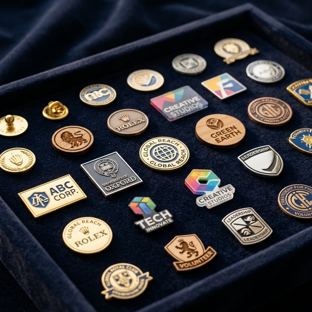 Premium custom lapel pins collection by Lapel Pins Factory
